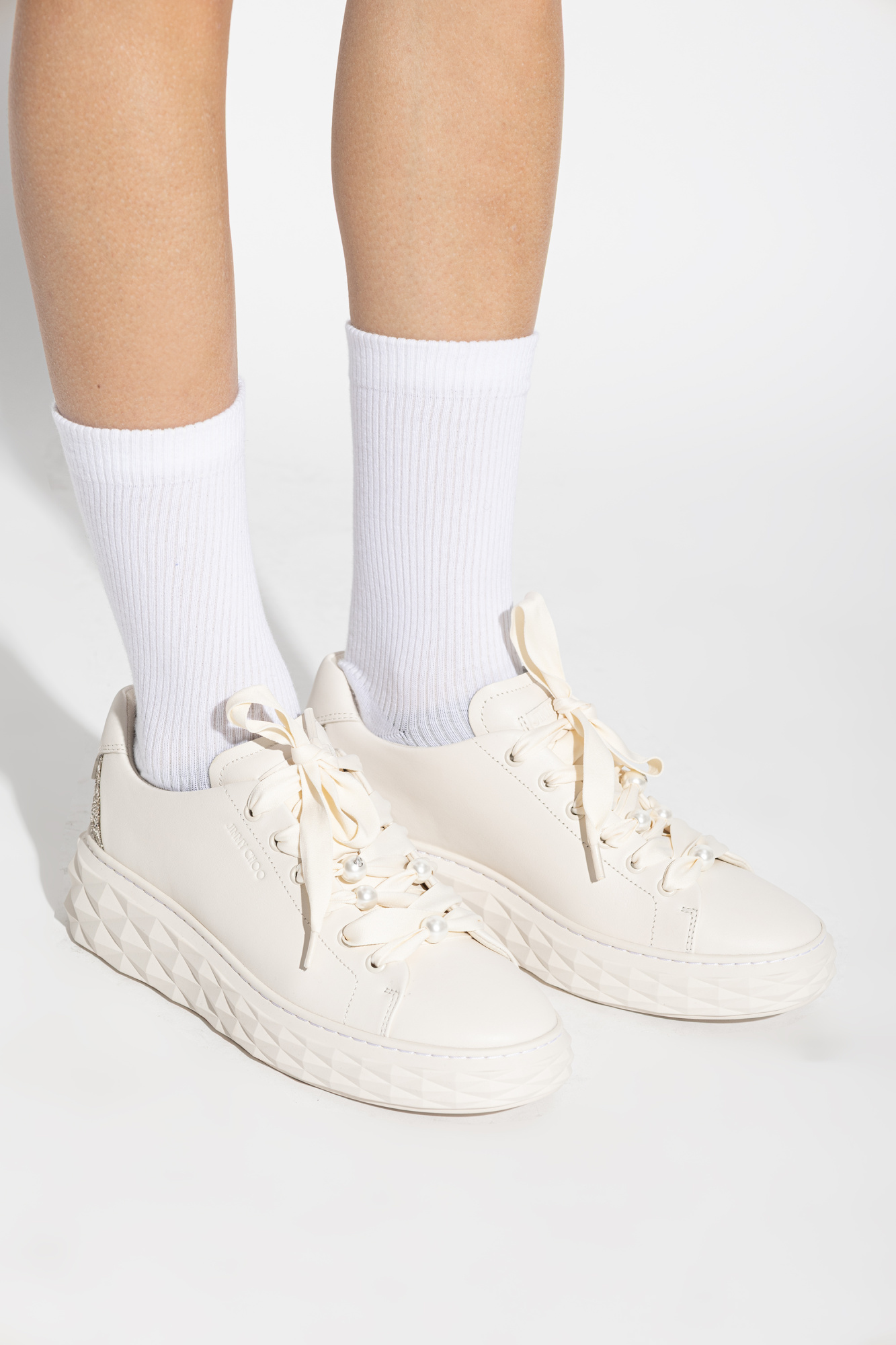 Cream 'Diamond Light Maxi' sports shoes Jimmy Choo - Vitkac